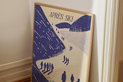 Apres Ski Blue Wall Print, an Illustration by RossiGalleria (Thumbnail 2 of 2)