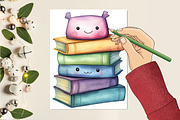 Cute Kawaii Clipart, a Seasonal Illustration by CitraGraphics (Thumbnail 6 of 7)