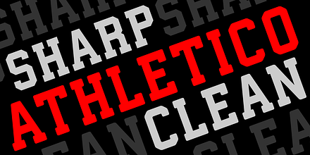 Athletico Clean, a Slab Serif Font by GRIN3 (Nowak)
