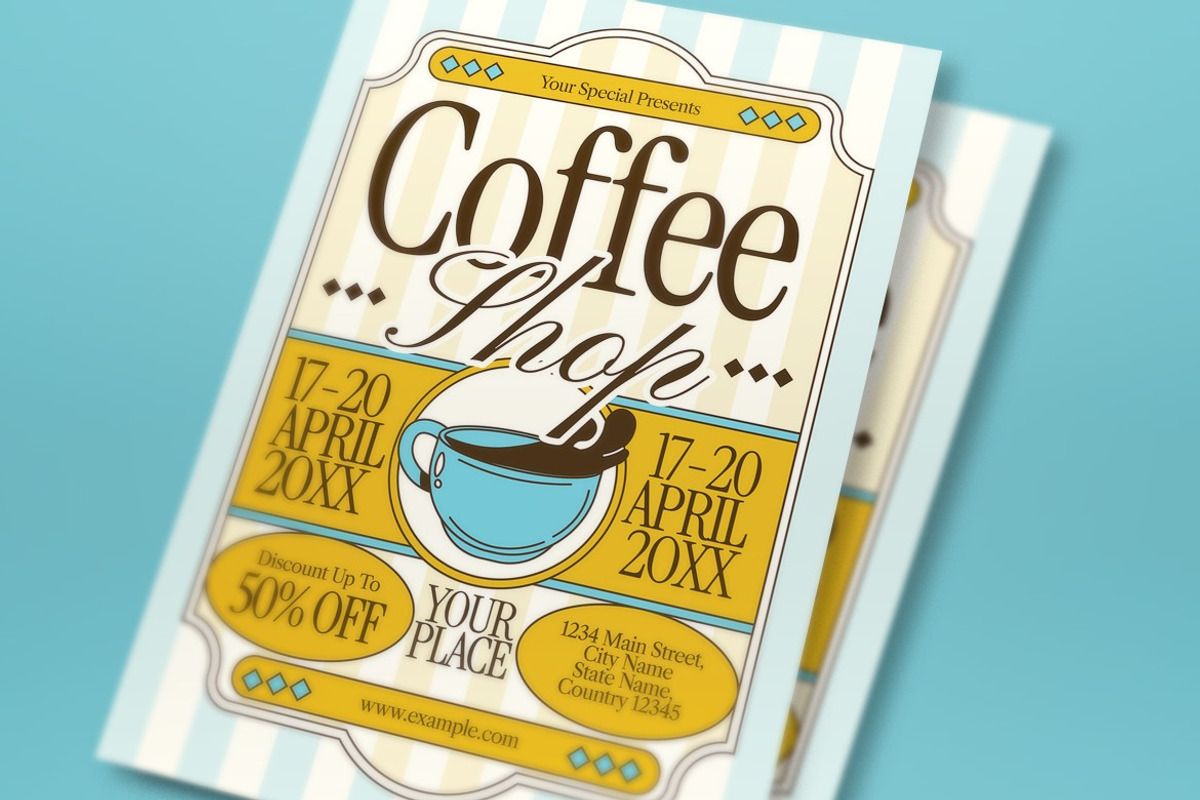 Coffee Shop Promotion Flyer preview 2