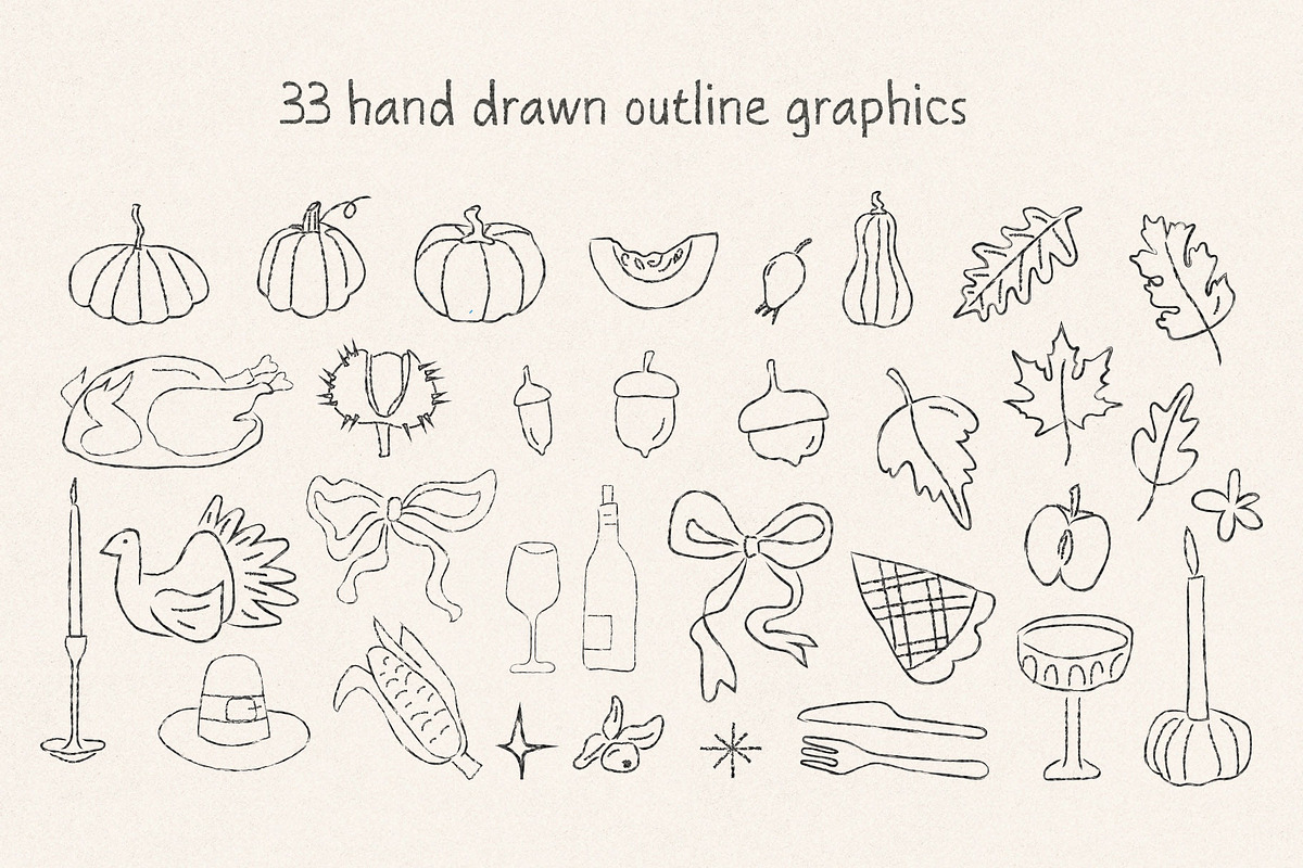 Whimsical Thanksgiving Collection, an Object Graphic by millering (Photo 2 of 7)