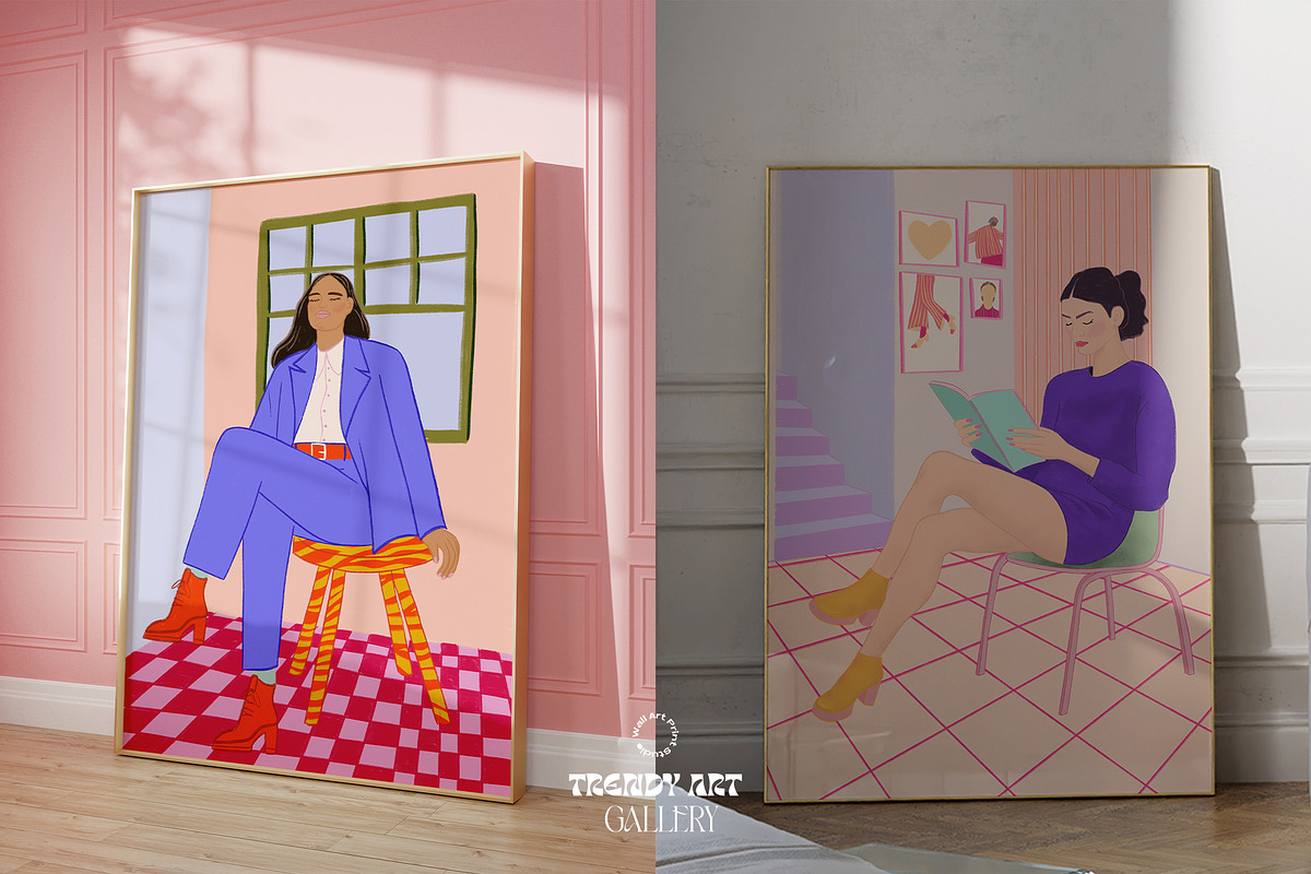 Trendy Art Gallery 3, a Graphic by Wall Art Print Studio (Photo 6 of 13)