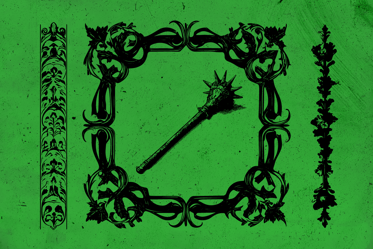 Ornamental Gothism - Vector Shapes, an Object Graphic by BeNone Designs (Photo 2 of 6)