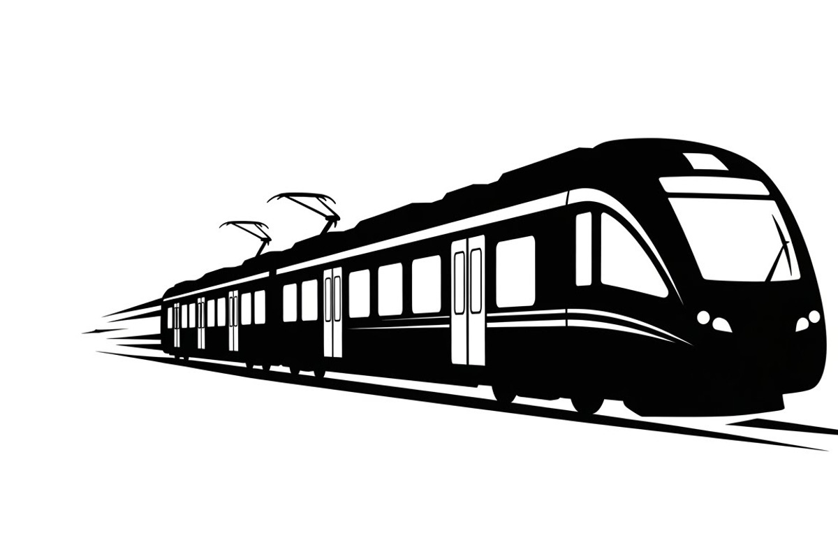 train transport silhouettes, an Illustration by Amazin_art (Photo 10 of 31)
