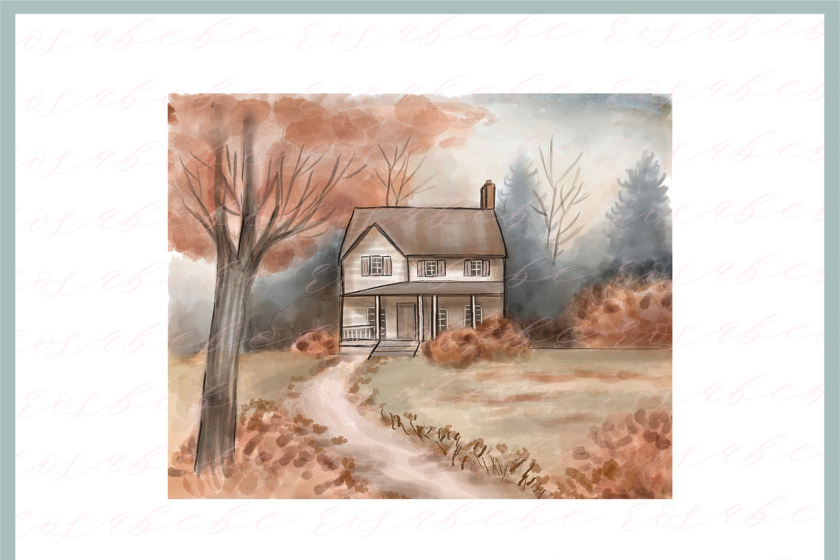 Floral Fall, a Decorative Illustration by Rosabebe (Photo 2 of 3)