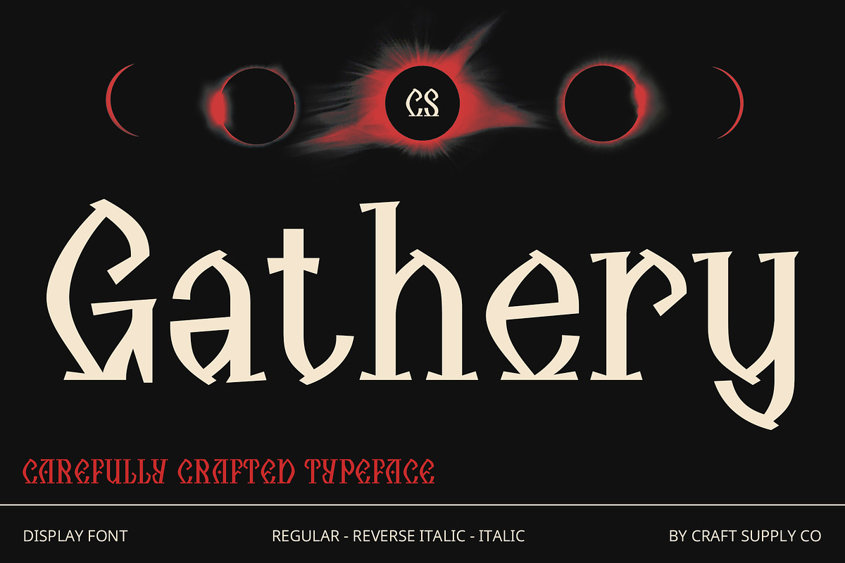 CS Gathery – Display Serif Font, a Serif Font by Craft Supply Co. (Photo 1 of 8)