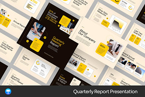 Quarterly Report Keynote Templates, a Presentation Template by Fit-tee