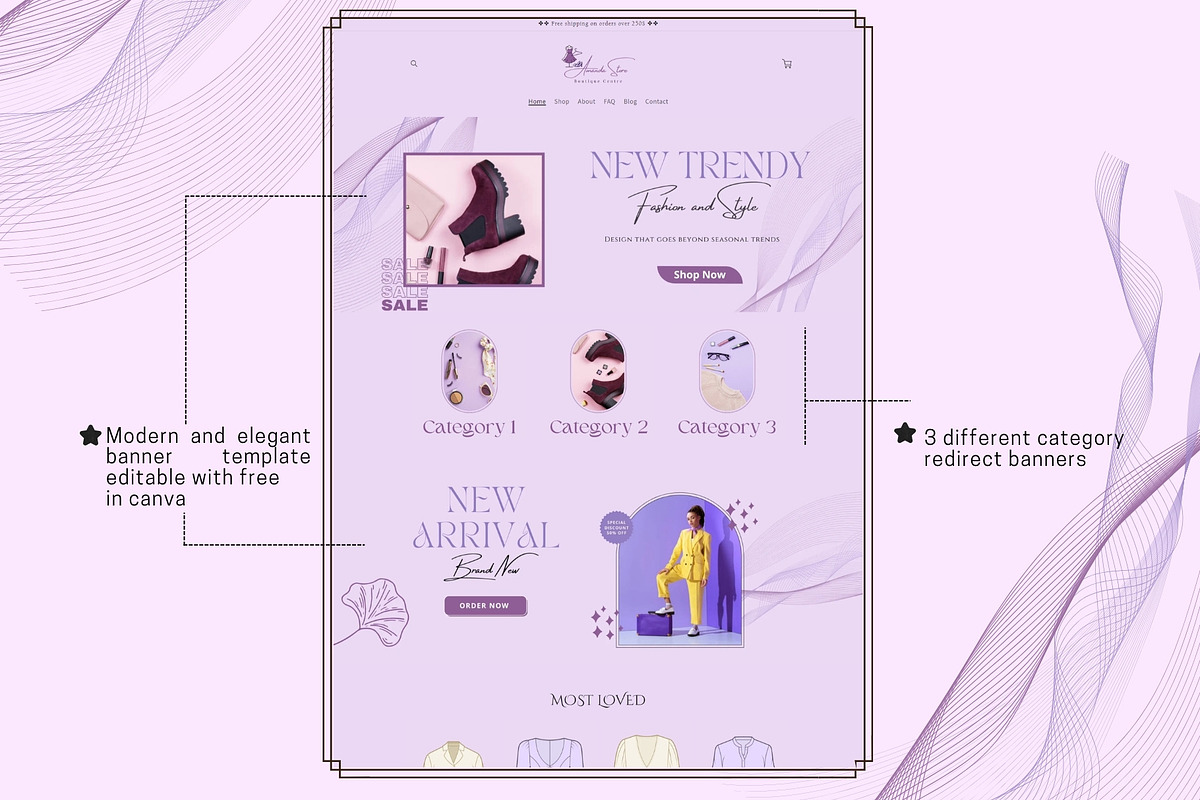 Pastel Lilac Gradient Shopify Theme, a Templates & Theme by DaisyStudio (Photo 5 of 10)