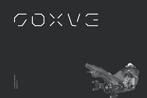 Goxve Futuristic Tech Font, a Font by baqoos