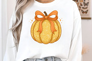 Coquette Pumpkin Grandmillennial PNG, an Illustration by Craft Nest (Thumbnail 2 of 6)