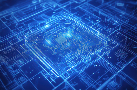 Futuristic Technology Interface Digi, a Background Photo by Pixeness