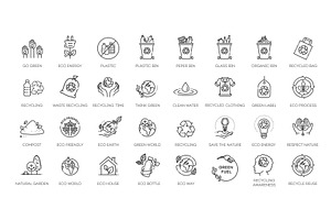 Ecological Succession Icons, an Outline Icon by Tettygreen