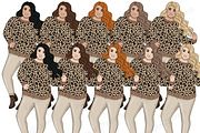Trends Girls Clipart, a Person Illustration by GlamArtZhanna (Thumbnail 4 of 5)