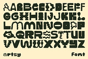 Artsy - Bold Hand-lettered Display, a Font by Studio Funshop by Kelli (Thumbnail 6 of 11)