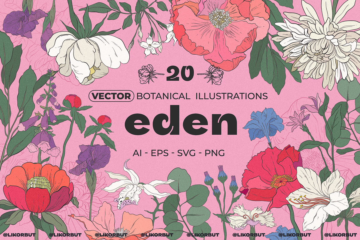 Garden Botanical Illustrations, a Decorative Illustration by likorbut (Photo 1 of 6)