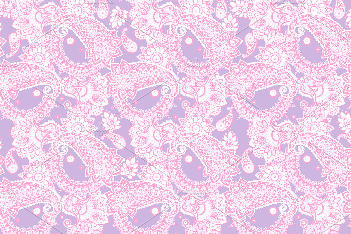 3 seamless paisley ethnic patterns, a Pattern Graphic by antalogiya (Photo 4 of 4)
