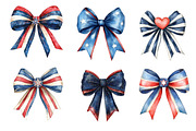 4th of July Bow Sublimation Clipart, an Illustration by Dream Creation (Thumbnail 2 of 6)