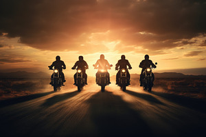 A group of people riding motorcycles, a Photo by Iftikhar Alam