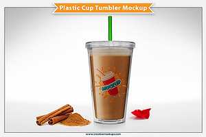 Plastic Cup Tumbler Mockup