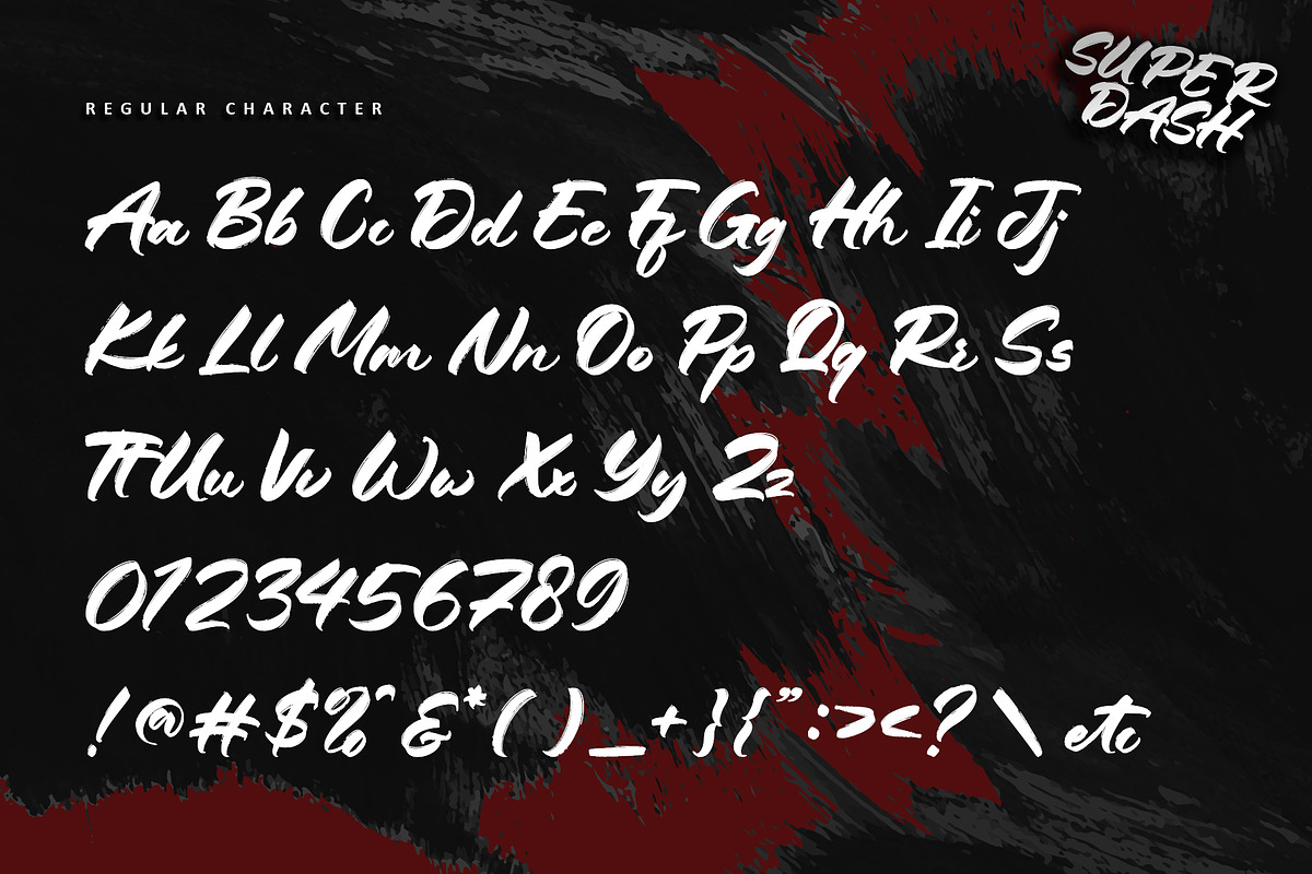 Super Dash, a Handwritten Font by Letterara (Photo 10 of 12)