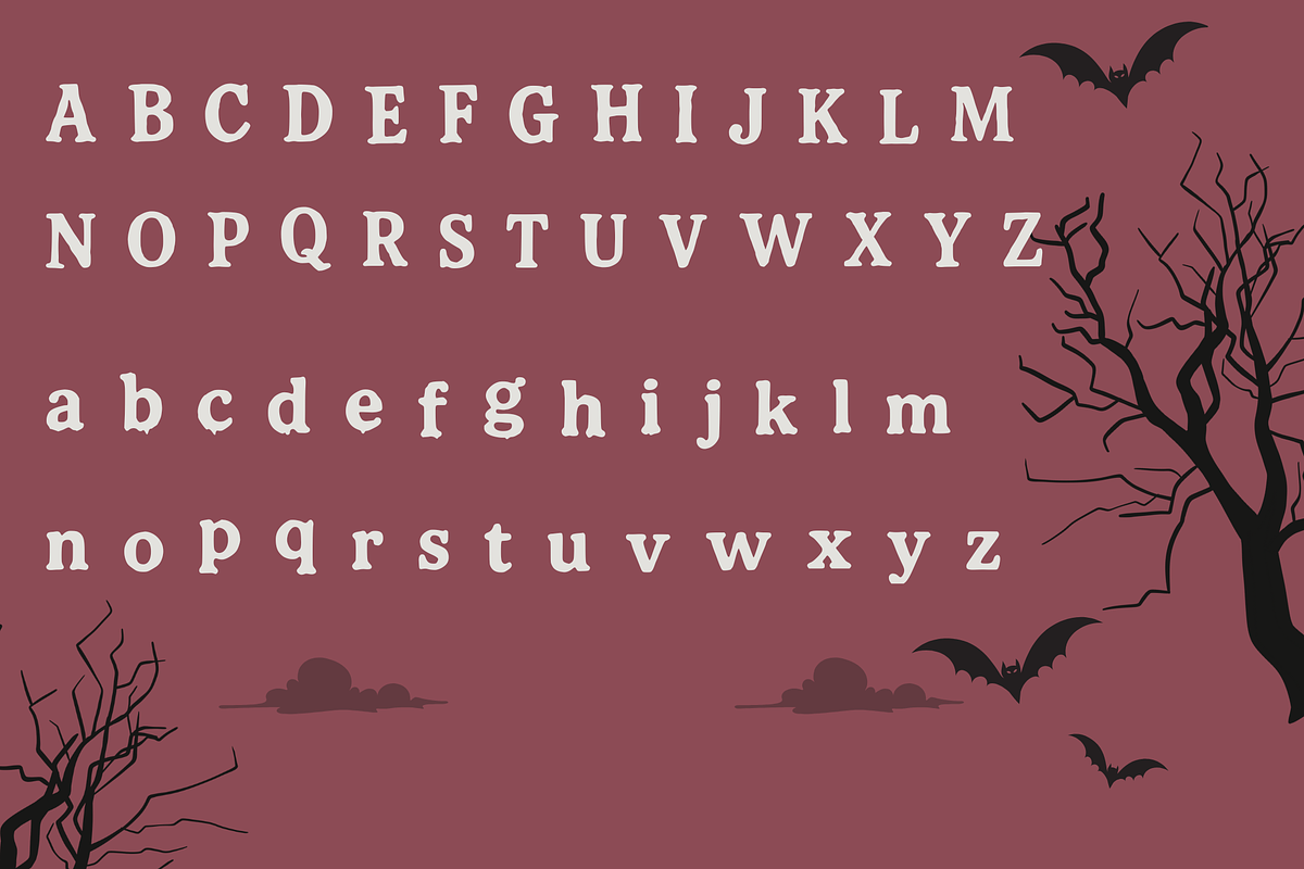 Serif Cowboy Halloween Spooky Wester, a Sans Serif Font by adenpinkstore (Photo 4 of 6)