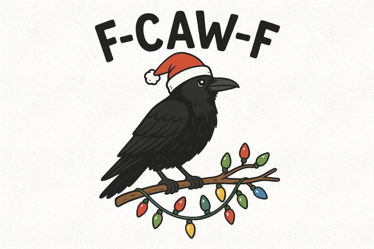 Christmas F-Caw-F PNG Funny Christma, an Illustration by CraftArtStudio (Photo 1 of 4)