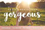 Gorgeous Social Media Template Pack, a Social Media Template by DESIGN HQ (Thumbnail 1 of 7)