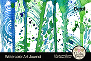 Watercolor Art Journal Backgrounds, a Texture Graphic by Clikchic Designs (Thumbnail 9 of 10)