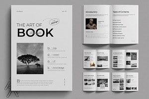 Modern Art Book Layout Template, a Brochure Template by MightyDesign
