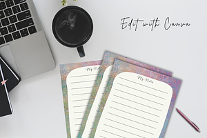 NOTEPAD PRINTABLE CANVA TEMPLATE