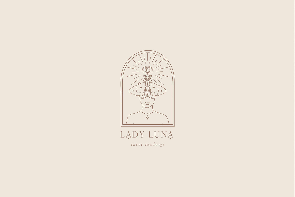 Lady Luna Pre-Made Logo Designs, a Branding & Logo Template by Olya Creative (Photo 5 of 11)
