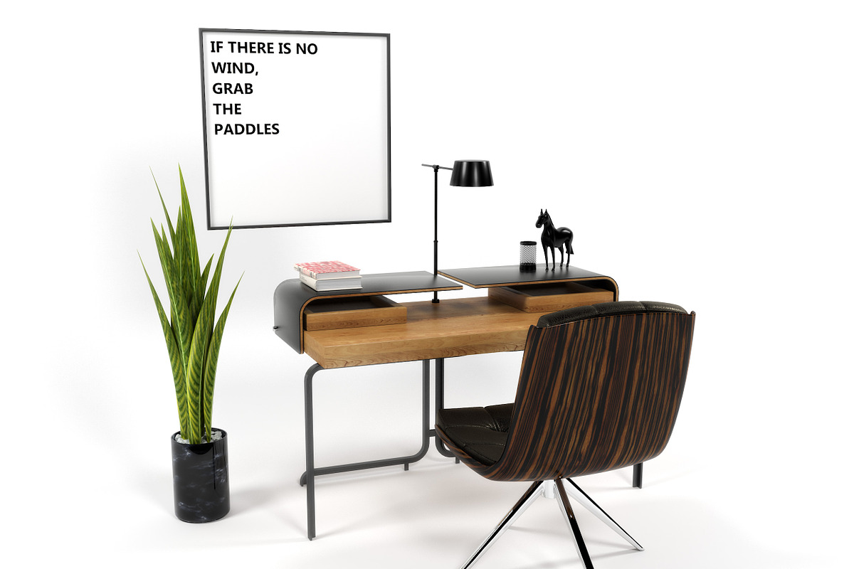 Home office 1210, a Furniture 3D Model by inDahouze (Photo 5 of 10)