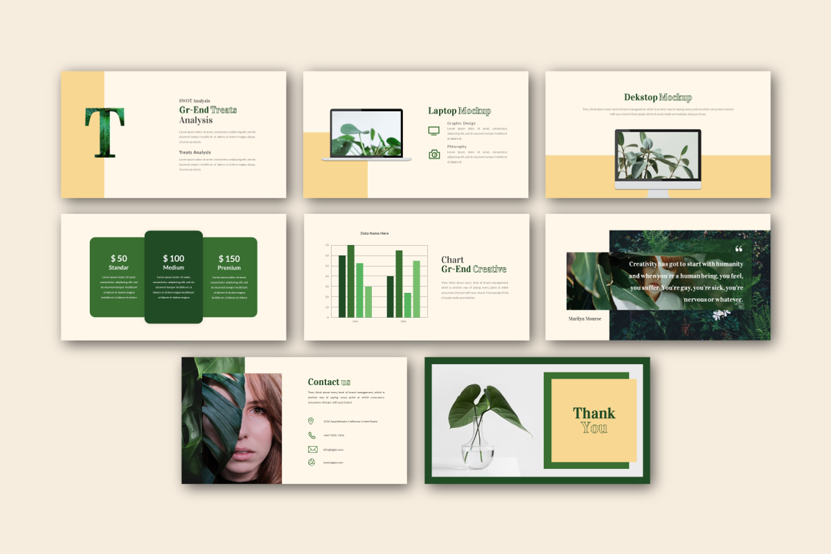Gr-end Creative Google Slide, a Presentation Template by Inkofert (Photo 4 of 6)