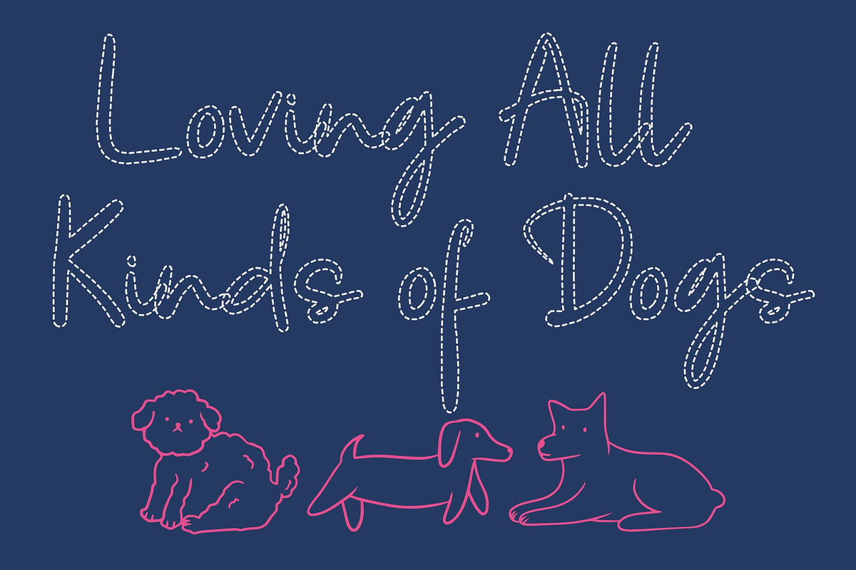 CS Alyaka Dashed, a Script Font by Craft Supply Co. (Photo 4 of 8)