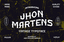 Jhon Martens Vintage Typeface