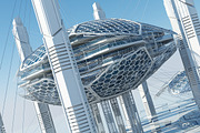 Futuristic Skyscraper HD 16, an Architecture 3D Model by Giimann (Thumbnail 10 of 16)