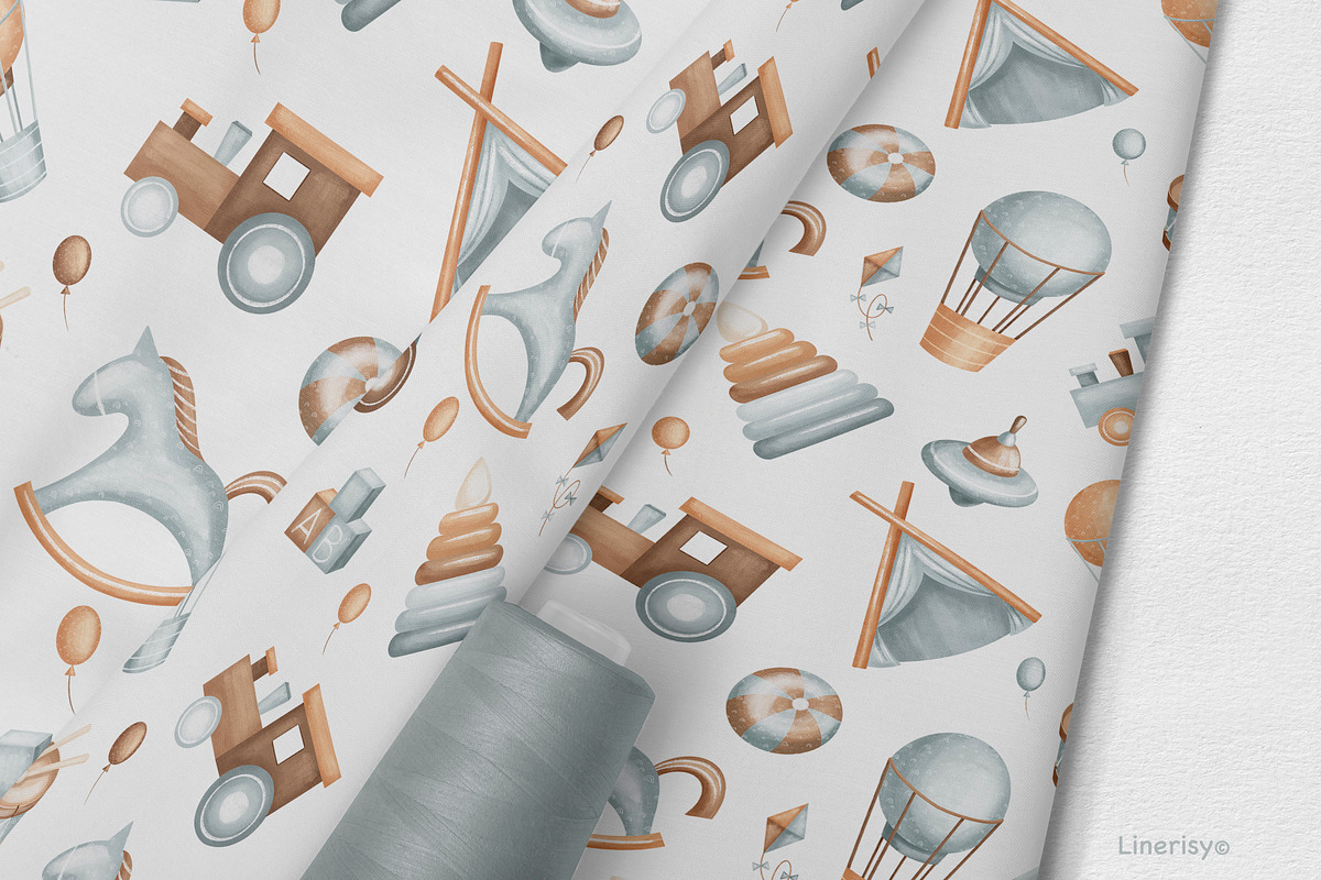 NEWBORN baby illustration & patterns, an Object Illustration by Linerisyart (Photo 11 of 17)