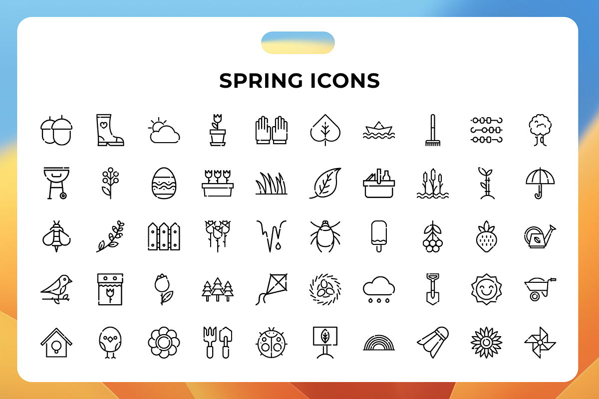 Spring Icons, an Icon by Wencory