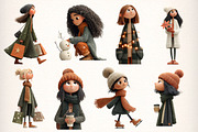 Whimsical Winter City Clipart, an Illustration by Dream Creation (Thumbnail 3 of 5)