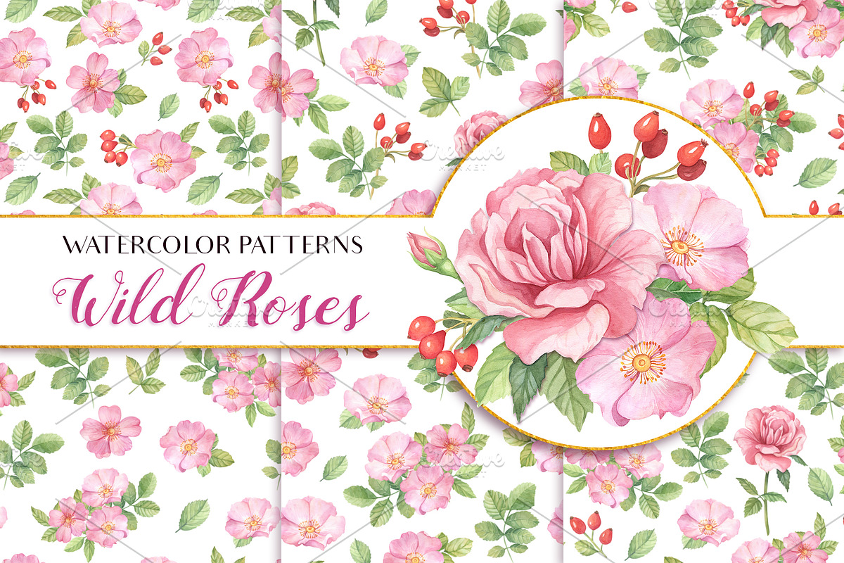 -90% OFF - Watercolor Flowers Bundle, a Decorative Illustration by Irina Diasli (Photo 7 of 12)
