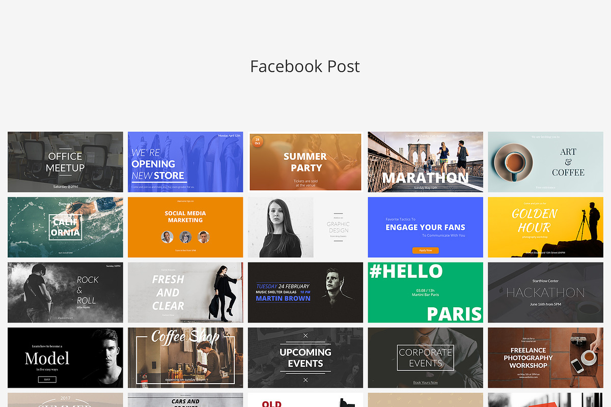 Events Social Media Banners, a Social Media Template by Web Donut (Photo 3 of 9)