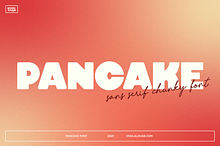 Pancake - sans-serif chunky font