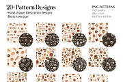 Cozy Coffee Seamless pattern, a Pattern Graphic by CreativeChristiana (Thumbnail 4 of 12)