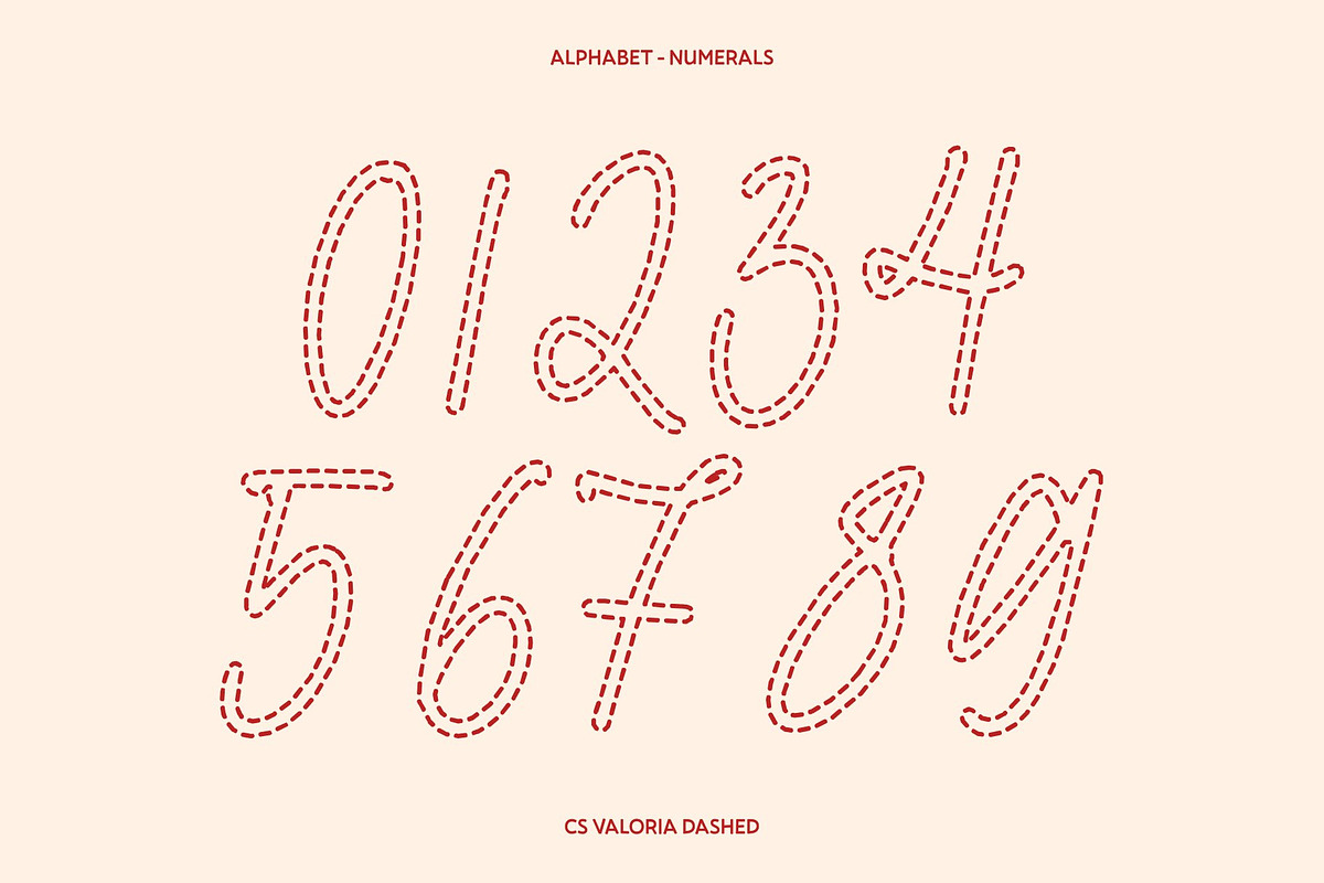 CS Valoria Dashed, a Script Font by Craft Supply Co. (Photo 6 of 8)