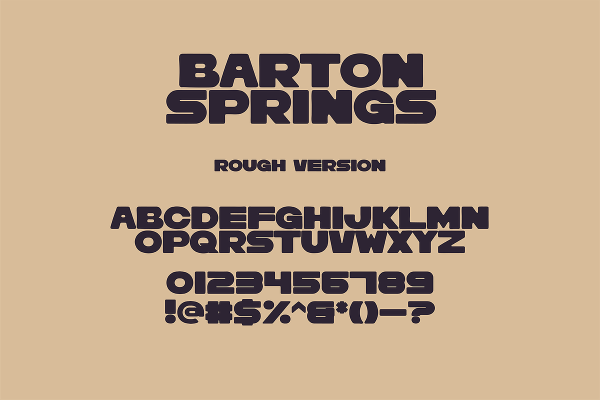 Barton Springs Hand Drawn Font, a Font by nickqtx (Photo 3 of 4)