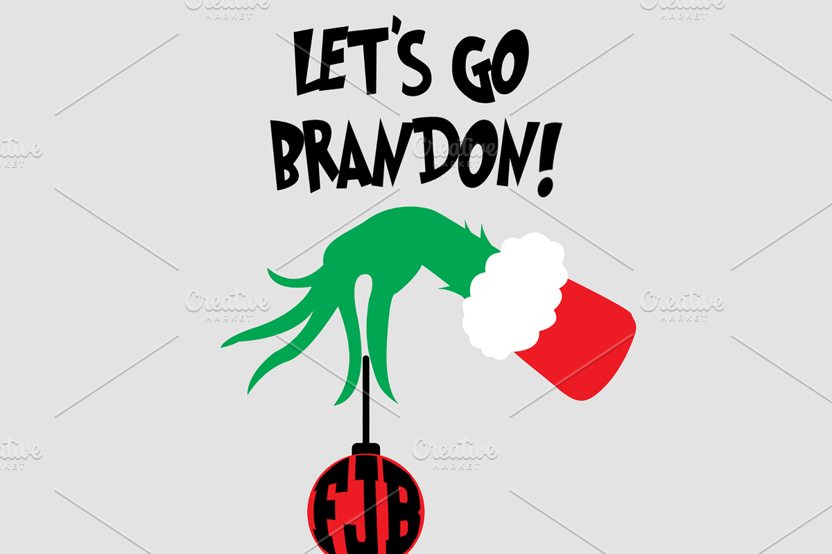 Let's Go Brandon Grinch SVG, a Graphic by DesignedByMLE