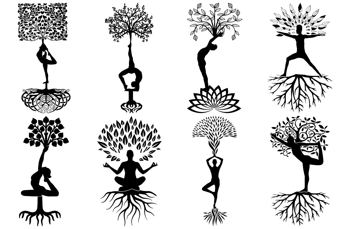 Yoga Tree of Life AI EPS PNG, an Illustration by FrankiesDaughtersDesign (Photo 3 of 6)