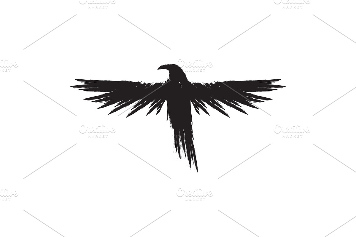 Black raven crow body and wings., an Object Graphic by DeShoff Art (Photo 6 of 8)