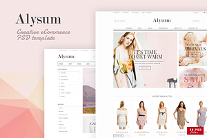 Alysum - eCommerce PSD template