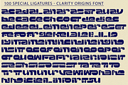 Clarity Origins - Futuristic Font, a Sans Serif Font by 177Studio (Thumbnail 6 of 8)